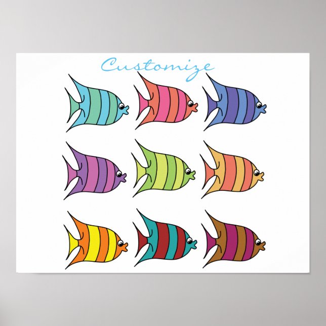 Multi-coloured Tropical Fish Thunder_Cove Poster (Front)