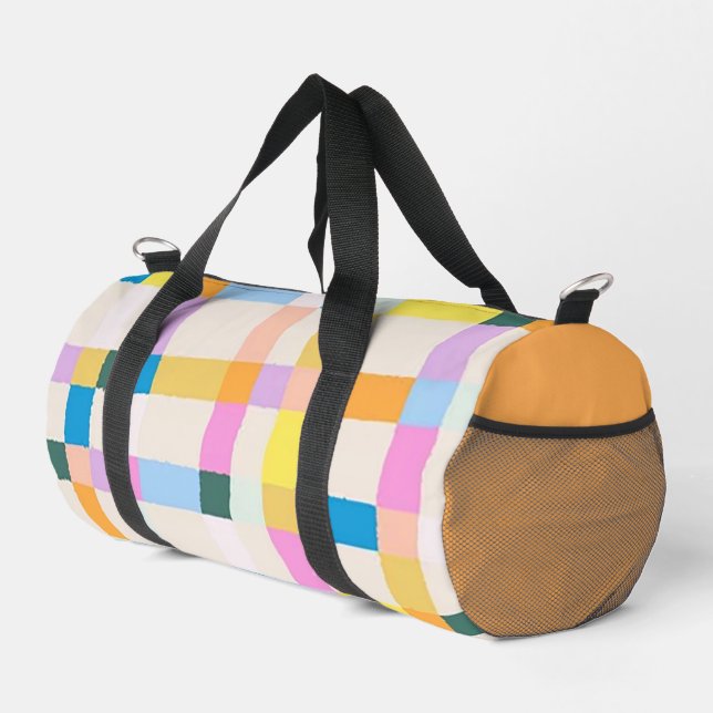 Multi-Coloured Two-Sided Print  Duffle Bag (Right Corner)