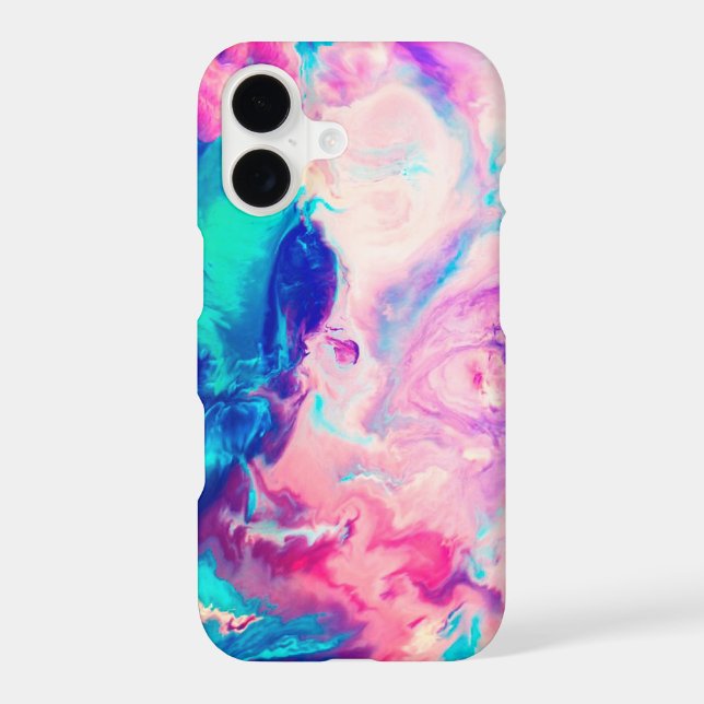Multi-Coloured Watercolor Swirl Pattern (Back)