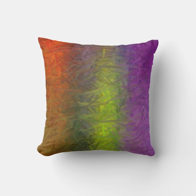 Multi Colours Abstract Art Painting 2 Cushion (Front)