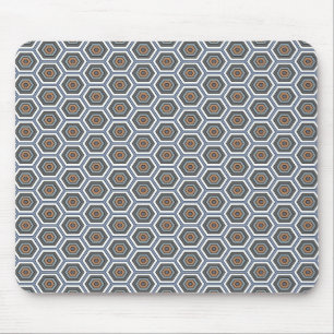 Multi Colours Hexagons. Honeycomb Mesh Pattern. Mouse Pad