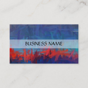 Multi-colours Painting Abstract Art 3 Business Card