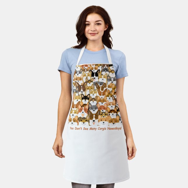 Multi Corgi Apron (Worn)