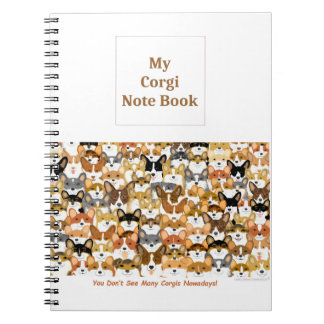 Multi Corgi Note Book