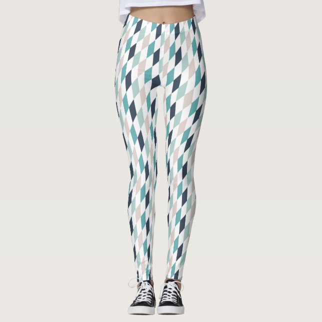 Multi Diamond Women's Leggings (Front)