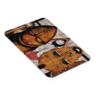 Multi Face Tribal Photo Magnet