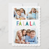 MULTI FAMILY PHOTO bold bright colourful fa la la
