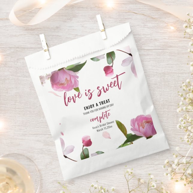 Multi Floral Bridal Shower Favour Bags (Clipped)