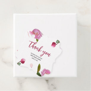 Multi Floral Bridal Shower Favour Tags