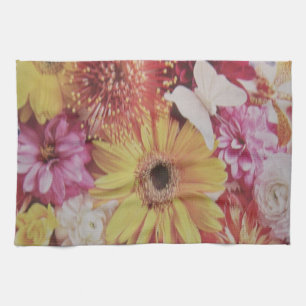 MULTI FLOWERS TEA TOWEL