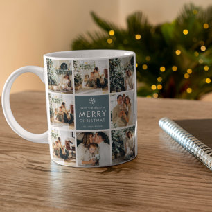 Multi Holiday Photos   Merry Christmas   Gift Coffee Mug