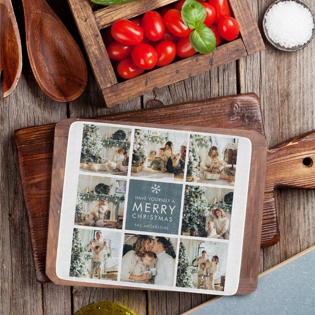 Multi Holiday Photos | Merry Christmas | Gift Cutting Board (Creator Uploaded)