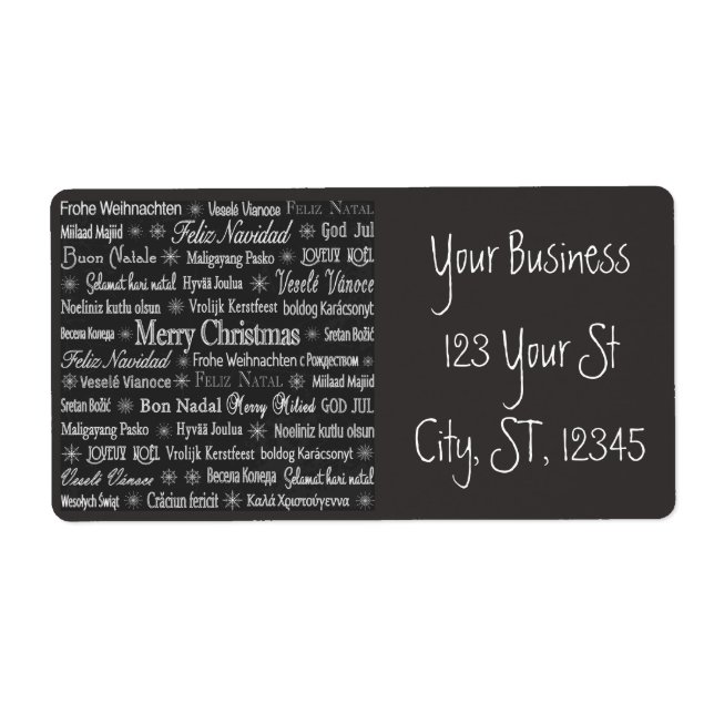 Multi-language Merry Christmas Thunder_Cove (Front)