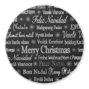 Multi-language Merry Christmas Thunder_Cove Ceramic Knob