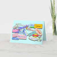 Multi-language Thank You card