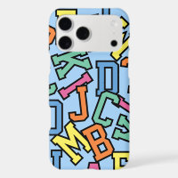 Multi-Letters Colourful Light Blue Alphabet