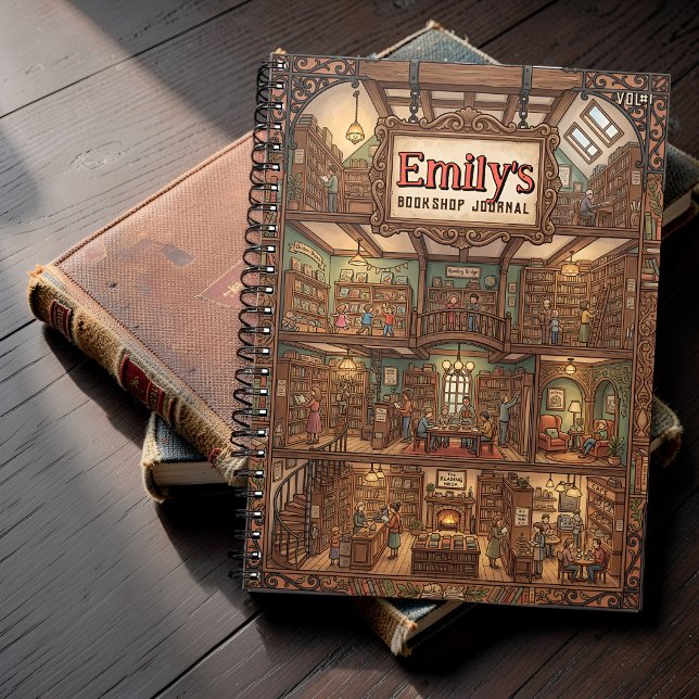 Multi-Level Cosy Bookstore Custom Notebook (Creator Uploaded)