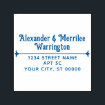 Multi Lines Names, Return Address with Divider #1 Self-inking Stamp<br><div class="desc">Multi Lines Names, Return Address with Divider #1 ===========</div>