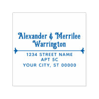 Multi Lines Names, Return Address with Divider #1