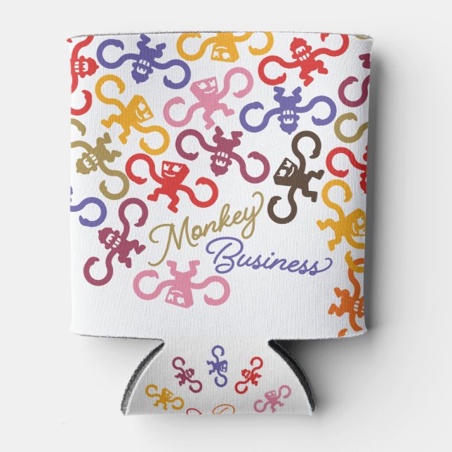Multi-Monkey Business Koozie (Front)