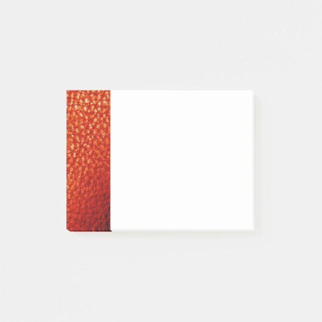 Multi Orange Faux leather Post-it® Notes (Front)