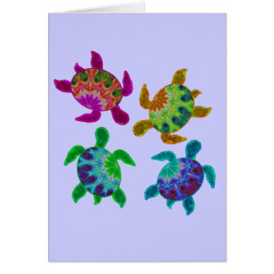 Multi Painted Turtles Cards