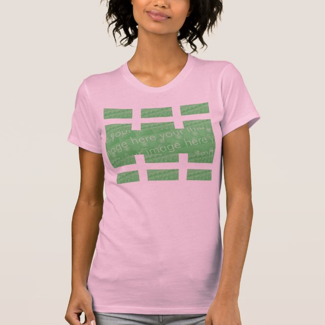 Multi-panel Design Effect T-Shirt (Front)