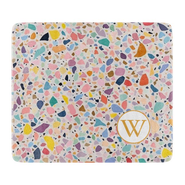 Multi Pastel Terrazzo Cutting Board (Front)