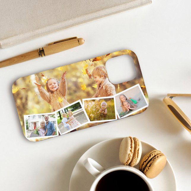 Multi Photo 5 Picture Zig Zag Collage Horizontal Case-Mate iPhone Case (Creator Uploaded)