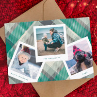 Multi Photo Booth Frame | Plaid Merry Christmas