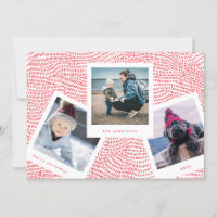 Multi Photo Booth Frame | Red Merry Christmas