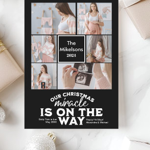 Multi Photo Christmas Pregnancy Announcement