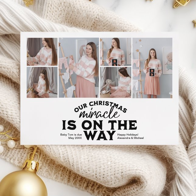 Multi Photo Christmas Pregnancy Announcement (Creator Uploaded)