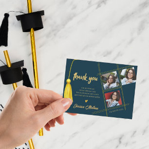 Multi Photo Class of 2024 Graduation Thank you Postcard