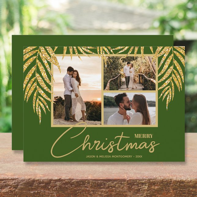 Multi Photo Collage Christmas Holiday Card (Creator Uploaded)