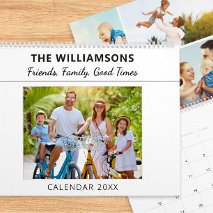 Multi Photo Collage Friends Family Personalised Calendar