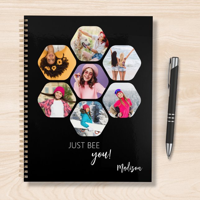 Multi Photo Collage JUST BEE YOU Personalised Name Planner (Creator Uploaded)