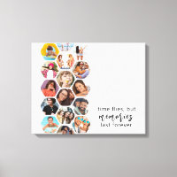 Multi Photo Collage Memories Simple Modern Square