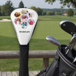 Multi Photo Collage Modern Personalised Name Golf Head Cover<br><div class="desc">Multi Photo Collage Modern Personalised Name Golf Head Covers features a photo collage of your favourite photos in a hexagon shape. Personalised with your name in modern black script. Perfect for birthday parties, Christmas, Mother's Day, Father's Day, Grandparents, brother, sister, best friend and more. PHOTO TIP: centre your photos before...</div>
