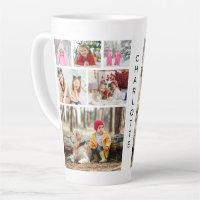 Multi Photo Collage Modern Personalised Name