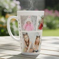 Multi Photo Collage Modern Personalised Name
