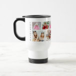Multi Photo Collage Modern Personalised Name Travel Mug<br><div class="desc">Multi Photo Collage Modern Personalised Name Tea Coffee Travel Mugs features a photo collage of six of your favourite photos. Personalised with your name in modern black script. Perfect for birthday,  Christmas,  baby shower and more. PHOTO TIP: centre your photos before uploading to Zazzle. Designed by ©Evco Studio www.zazzle.com/store/evcostudio</div>