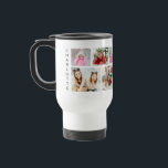 Multi Photo Collage Modern Personalised Name Travel Mug<br><div class="desc">Multi Photo Collage Modern Personalised Name Tea Coffee Travel Mugs features a photo collage of six of your favourite photos. Personalised with your name in modern black script. Perfect for birthday,  Christmas,  baby shower and more. PHOTO TIP: centre your photos before uploading to Zazzle. Designed by ©Evco Studio www.zazzle.com/store/evcostudio</div>