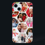 Multi Photo Collage Simple Modern Hexagon Pattern iPhone 15 Mini Case<br><div class="desc">Multi Photo Collage Simple Modern Hexagon Pattern Christmas Phone Cases features a photo collage of your favourite photos in a hexagon shape. Perfect for birthday, Christmas, Mother's Day, Father's Day, Grandparents, brother, sister, best friend and more. PHOTO TIP: centre your photos before uploading to Zazzle. Designed by ©Evco Holidays www.zazzle.com/store/evcoholidays...</div>