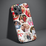 Multi Photo Collage Simple Modern Hexagon Pattern iPhone 13 Pro Max Case<br><div class="desc">Multi Photo Collage Simple Modern Hexagon Pattern Christmas Phone Cases features a photo collage of your favourite photos in a hexagon shape. Perfect for birthday, Christmas, Mother's Day, Father's Day, Grandparents, brother, sister, best friend and more. PHOTO TIP: centre your photos before uploading to Zazzle. Designed by ©Evco Holidays www.zazzle.com/store/evcoholidays...</div>