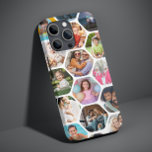 Multi Photo Collage Simple Modern Hexagon Pattern iPhone 13 Pro Max Case<br><div class="desc">Multi Photo Collage Simple Modern Hexagon Pattern Phone Cases features a photo collage of your favourite photos in a hexagon shape. Perfect for birthday,  Christmas,  Mother's Day,  Father's Day,  Grandparents,  brother,  sister,  best friend and more. PHOTO TIP: centre your photos before uploading to Zazzle. Designed by ©Evco Studio www.zazzle.com/store/evcostudio</div>
