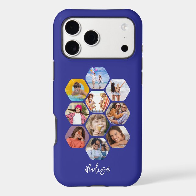 Multi Photo Collage Simple Modern Personalised (Back)