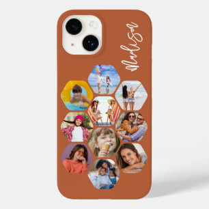 Multi Photo Collage Simple Modern Personalised Case-Mate iPhone 14 Case