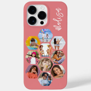 Multi Photo Collage Simple Modern Personalised Case-Mate iPhone 14 Pro Max Case