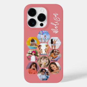 Multi Photo Collage Simple Modern Personalised Case-Mate iPhone 14 Pro Case